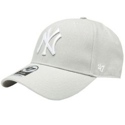 Czapka z daszkiem dla dorosłych New York Yankees MVP Cap. Szare czapki damskie 47 Brand, bez wzorów, z wełny. Za 109.99 zł.