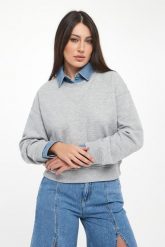 Bluza damska z kołnierzem LIU JO. Bluzy damskie Liu Jo, m, bez wzorów, bez ramiączek, bez kaptura. Za 859.00 zł.