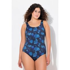 Damskie Strój kąpielowy liście bez miękkich miseczek z recyklingu. Niebieskie stroje kąpielowe damskie Ulla Popken, plus size, bez wzorów, z elastanu. Za 199.99 zł.