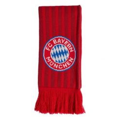 PODSTAWOWY SZALIK FC BAYERN MONACHIUM. Białe szaliki męskie Adidas, bez wzorów, z dzianiny. Za 109.00 zł.