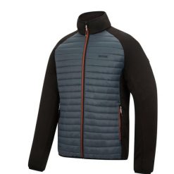 Kurtka męska hybrydowa Clumber. Czarne kurtki męskie Regatta, m, bez wzorów, z puchu, sportowe, bez kaptura. W wyprzedaży za 169.99 zł.