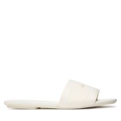 Klapki Armani Exchange. Białe klapki damskie Armani Exchange, bez wzorów, bez obcasa, bez zapięcia. Za 519.99 zł.