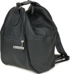 Szary Plecak damski skórzany torebka 2w1 Beltimore 019 NoSize. Szare plecaki damskie NoName, bez wzorów. Za 179.99 zł.