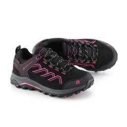 Buty niskie turystyczne damskie Alpine Pro Gimie. Czarne obuwie trekkingowe damskie Alpine Pro, z gumy, przed kostkę, bez zapięcia. Za 389.00 zł.