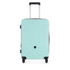 Walizka średnia Semi Line. Zielone walizki damskie Semi-line, bez wzorów, średnie. Za 189.99 zł.