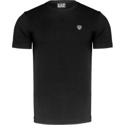 T-shirt EA7 EMPORIO ARMANI. Czarne t-shirty męskie EA7 Emporio Armani, z aplikacjami, z bawełny, bez kołnierzyka, bez ramiączek. Za 279.00 zł.