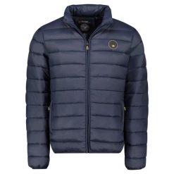 Króka kurtka wodoodporna pikowana Geographical Norway Amigomap. Niebieskie kurtki męskie Geographical Norway, l, bez wzorów, eleganckie, bez kaptura. Za 241.50 zł.