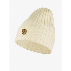 Czapka zimowa Fjallraven Byron Hat - chalk white. Białe czapki damskie Fjällräven, na zimę, bez wzorów. Za 203.99 zł.