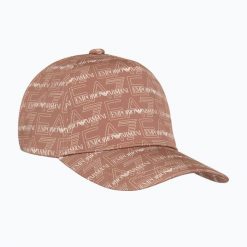 Czapka z daszkiem damska EA7 Emporio Armani Train Graphic Series. Brązowe czapki damskie EA7 Emporio Armani, bez wzorów, z bawełny. Za 229.99 zł.