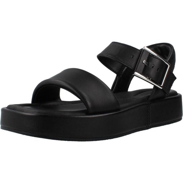Sandały CLARKS ALDA STRAP Czarny. Czarne sandały damskie Clarks, bez wzorów, ze skóry, bez obcasa, bez zapięcia. Za 241.99 zł.