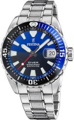 Zegarek Festina Zegarek męski Festina F20669-5 srebrny. Szare zegarki męskie Festina, bez wzorów, srebrne. Za 509.00 zł.