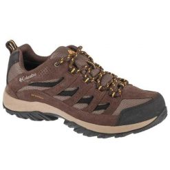 Trampki Męskie Zamsz Wodoodporne Crestwood. Brązowe trampki męskie Columbia, bez wzorów, z gumy, klasyczne, bez zapięcia. Za 349.99 zł.