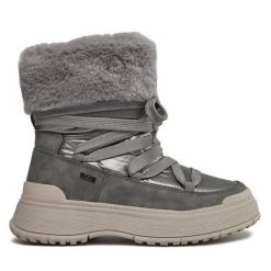 Trzewiki Caprice. Szare botki damskie Caprice, bez wzorów, bez obcasa, na płaskiej podeszwie, bez zapięcia. Za 419.99 zł.