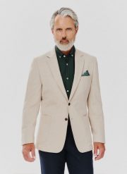 PAKO LORENTE – Casualowa marynarka męska w kolorze. Brązowe garnitury męskie Pako Lorente, m, bez wzorów, z dzianiny, casualowe. Za 399.99 zł.