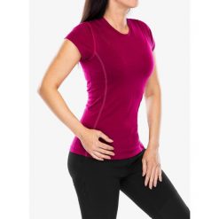 Koszulka termoaktywna damska Sensor Merino Active Tee S/S. Fioletowe koszulki sportowe damskie Sensor, s, bez wzorów, bez ramiączek. Za 270.99 zł.