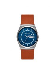 Skagen Zegarek Melbye Titanium SKW6906 Brązowy. Brązowe, analogowe zegarki męskie Skagen, bez wzorów. Za 629.99 zł.