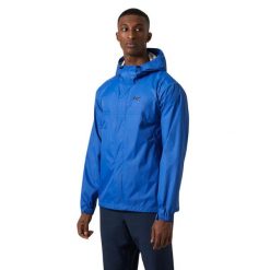 Kurtka trekkingowa męska Helly Hansen Loke. Niebieskie kurtki męskie Helly Hansen, m, bez wzorów, z syntetyku, klasyczne, z kapturem. Za 409.99 zł.