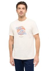 Męski T-Shirt Mustang Style Austin Whisper White 1016278 2013. Białe t-shirty męskie Mustang, m, bez wzorów, bez kołnierzyka, bez ramiączek. Za 69.99 zł.