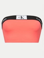 Calvin Klein Swimwear Góra od bikini KW0KW02355 Koralowy. Pomarańczowe bikini Calvin Klein Swimwear, xs, bez wzorów, z syntetyku. Za 169.99 zł.