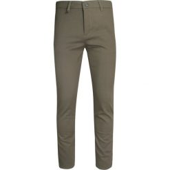Spodnie Casualowe, Oliwkowe Chinosy z Elastanem, Zwężana Nogawka, Męskie -QUICKSIDE. Zielone eleganckie spodnie męskie Quickside, bez wzorów, z elastanu. Za 159.00 zł.