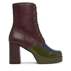 Botki Fly London. Botki damskie Fly London, bez wzorów, bez obcasa, na słupku, bez zapięcia. Za 1,109.00 zł.