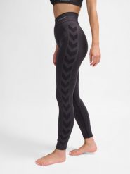 Damskie legginsy ze średnim stanem Hummel CI. Czarne legginsy damskie Hummel, bez wzorów, z dzianiny. Za 219.50 zł.