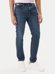 Calvin Klein Jeans Jeansy LV04RB758G Niebieski Slim Fit. Niebieskie jeansy męskie Calvin Klein Jeans, z bawełny. Za 529.99 zł.