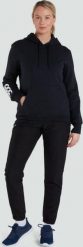 Bluza damska z kapturem Canterbury Club. Czarne bluzy damskie CANTERBURY, m, bez wzorów, z dresówki, eleganckie, bez ramiączek, z kapturem. Za 342.50 zł.