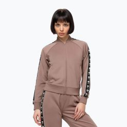 Bluza damska Pitbull Verona Collar Zip. Brązowe bluzy damskie PITBULL, m, bez wzorów, z elastanu, bez ramiączek, bez kaptura. Za 209.99 zł.