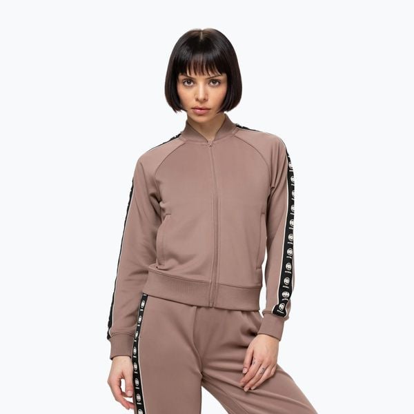 Bluza damska Pitbull Verona Collar Zip. Brązowe bluzy damskie PITBULL, m, bez wzorów, z elastanu, bez ramiączek, bez kaptura. Za 179.99 zł.