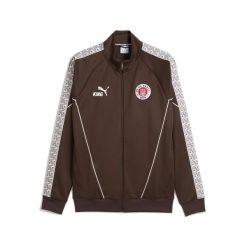 Męska kurtka FC St. Pauli KING Anthem PUMA Espresso Brown White. Białe kurtki męskie Puma, m, bez wzorów, retro, bez kaptura. Za 399.00 zł.