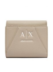 Armani Exchange Portfel XW002819 AF26569 U6208 Beżowy. Brązowe portfele damskie Armani Exchange, ze skóry. Za 299.99 zł.
