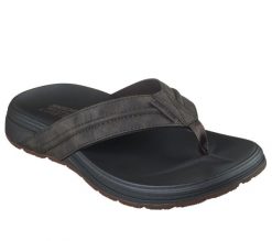 Męskie PATINO MARLEE Sandały Brązowy. Brązowe sandały męskie Skechers, bez wzorów, z materiału, wakacyjne, bez zapięcia. Za 390.00 zł.