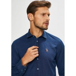 U.S. Polo - Koszula. Niebieskie koszule damskie U.S. Polo, s, bez wzorów, z bawełny, casualowe, bez kołnierzyka, bez ramiączek. W wyprzedaży za 299.90 zł.