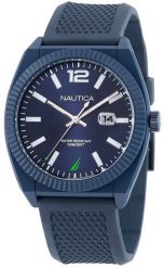 Zegarek Nautica Męski niebieska tarcza 41 mm (NAPPBS301). Niebieskie zegarki męskie Nautica, bez wzorów. Za 406.99 zł.