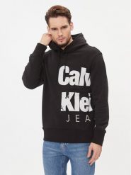 Calvin Klein Jeans Bluza J30J324108 Czarny Regular Fit. Czarne bluzy męskie Calvin Klein Jeans, m, bez wzorów, z bawełny, bez ramiączek, bez kaptura. Za 449.99 zł.