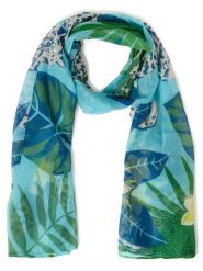 Marie Lund Szalik damski Kobiety niebieski|zielony|wielokolorowy wzorzysty, ONE SIZE. Niebieskie szaliki damskie Marie Lund, bez wzorów, z syntetyku. Za 149.95 zł.