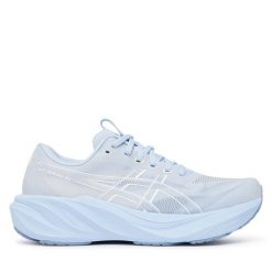 Buty do biegania Asics. Niebieskie obuwie sportowe damskie Asics, bez wzorów, bez zapięcia, do biegania. Za 659.99 zł.