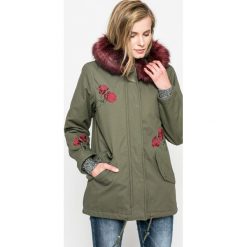 Answear - Parka Blossom Mood. Zielone parki damskie ANSWEAR, s, bez wzorów, z materiału, bez kaptura. W wyprzedaży za 129.90 zł.
