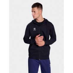 Bluza hmlGO 2.0 ZIP HOODIE. Czarne bluzy męskie Hummel, xl, bez wzorów, bez kaptura, na fitness i siłownię. Za 250.00 zł.
