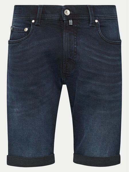 Pierre Cardin Szorty jeansowe 34520/000/8140 Granatowy Modern Fit. Niebieskie szorty męskie Pierre Cardin, bez wzorów, z bawełny. Za 279.99 zł.