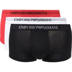 Emporio Armani 3-pack Bokserki Czarny Czerwony Biały. Białe bokserki męskie Emporio Armani, bez wzorów, z bawełny. Za 175.95 zł.