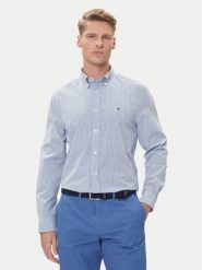 Tommy Hilfiger Koszula MW0MW39459 Niebieski Regular Fit. Niebieskie koszule męskie Tommy Hilfiger, m, bez wzorów, z bawełny, bez kołnierzyka, bez ramiączek. Za 299.99 zł.