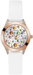 Zegarek damski Guess GW0678L4 CYRKONIE biały. Białe zegarki damskie Guess. Za 860.84 zł.