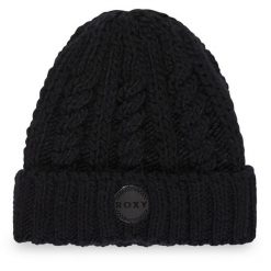 Czapka Roxy. Czarne czapki damskie Roxy, na zimę, bez wzorów. Za 129.99 zł.