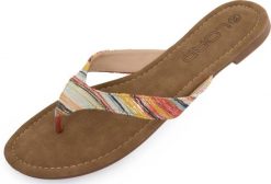 Damskie klapki Loap Herba Brown. Brązowe klapki damskie ÀLG, na lato, bez wzorów, z gumy, biznesowe, bez obcasa, na płaskiej podeszwie, bez zapięcia. Za 139.99 zł.
