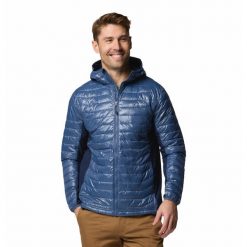 Columbia Kurtka Powder Pass 2126101478. Niebieskie kurtki męskie Columbia, bez wzorów, bez kaptura. Za 429.99 zł.