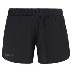 Damskie spodenki do biegania Kilpi LAPINA-W. Czarne szorty damskie Kilpi, bez wzorów, sportowe. Za 163.50 zł.