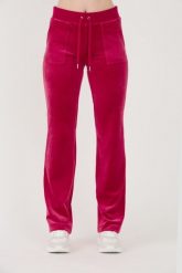 JUICY COUTURE Czerwone damskie spodnie dresowe Del Ray Pocketed Pant, Rozmiar S. Czerwone spodnie dresowe damskie Juicy Couture, bez wzorów, z dresówki. W wyprzedaży za 299.99 zł.