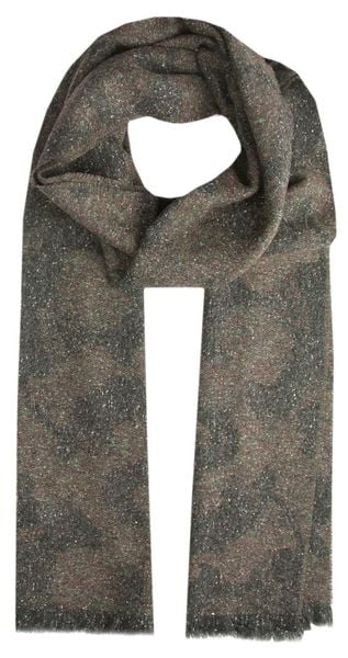 Wełniany Szalik Męski z Jedwabiem - V. Fraas - Moro, Melanż - Akcenty Beżu i Zieleni. Zielone szaliki męskie V. Fraas, bez wzorów, z jedwabiu. Za 169.00 zł.